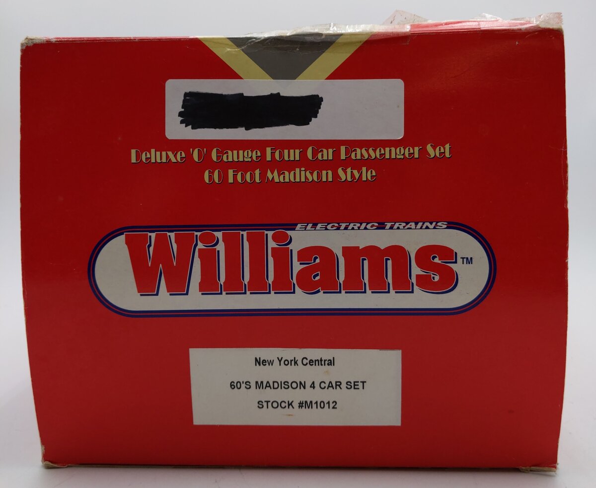 Williams M1012 New York Central 60's Madison 4-Car Set EX/Box