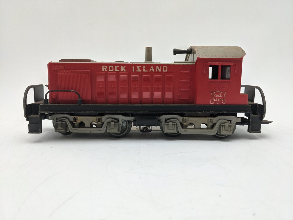 Marx 1998 Vintage O Rock Island Alco S-3 Powered Diesel Switcher VG