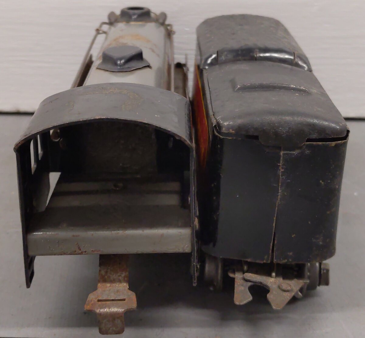 Marx 1937 Vintage O Canadian Pacific 3000 0-4-0 Steam Locomotive & Tender VG