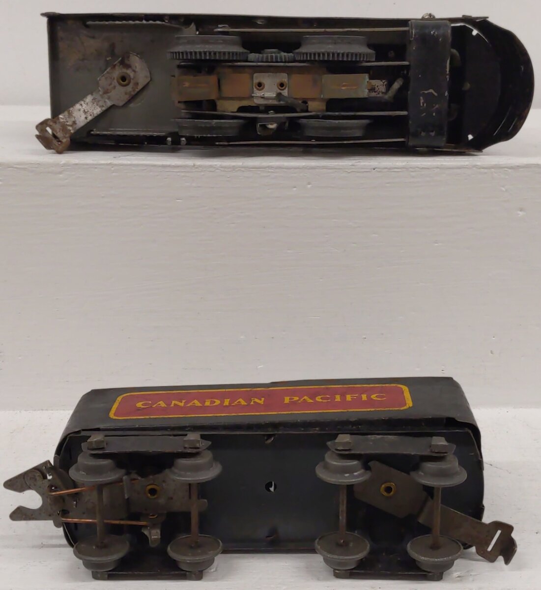 Marx 1937 Vintage O Canadian Pacific 3000 0-4-0 Steam Locomotive & Tender VG