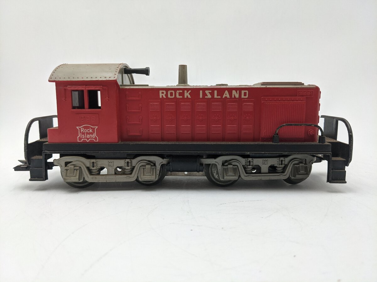 Marx 1998 Vintage O Rock Island Alco S-3 Non-Powered Switcher VG