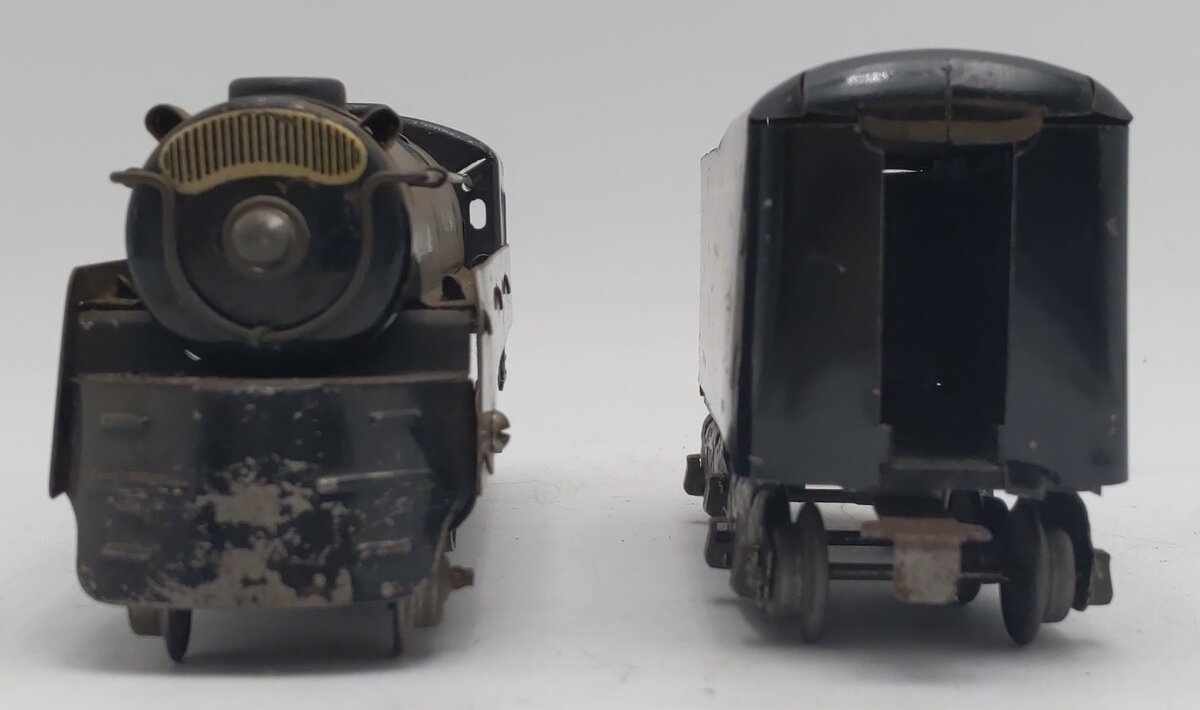 Marx 3000 Vintage O Canadian Pacific 2-4-2 Steam Locomotive with Tender VG