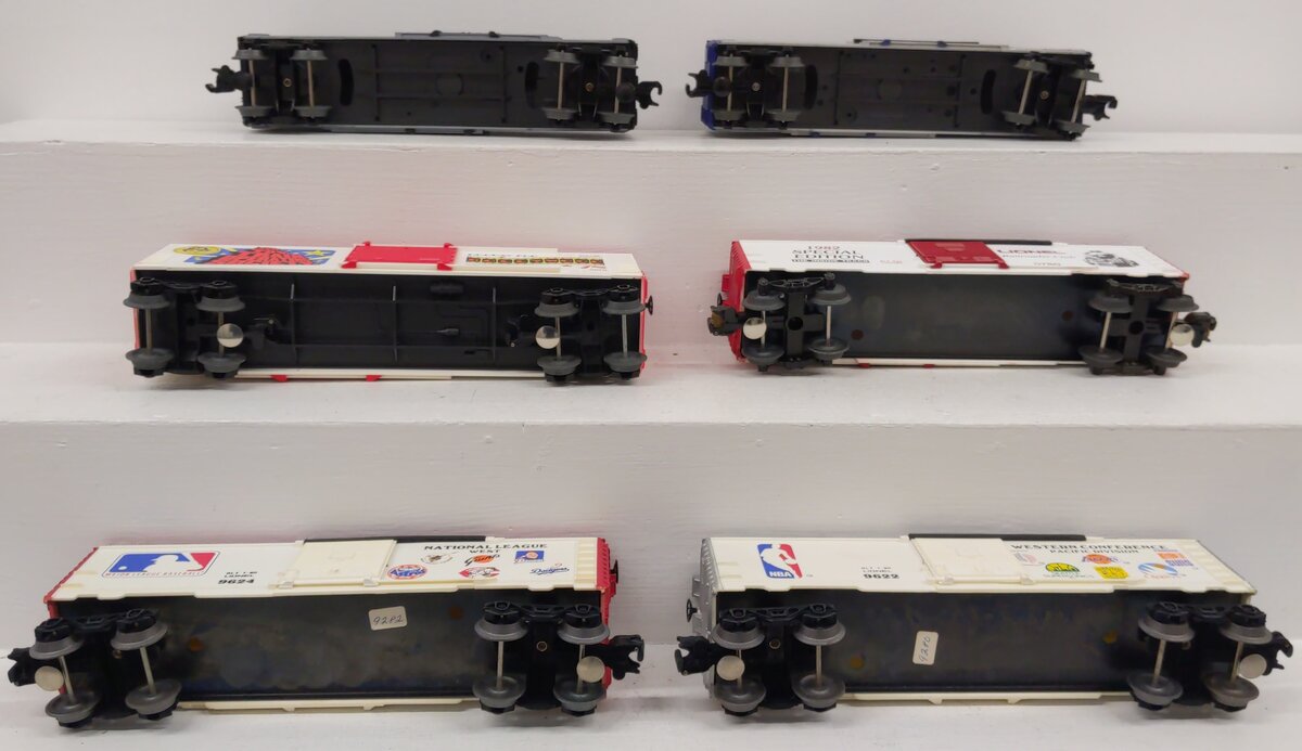Lionel O Gauge Boxcars #9622, #9624, #0780, #19924, #19932, #9678 [6] EX/Box