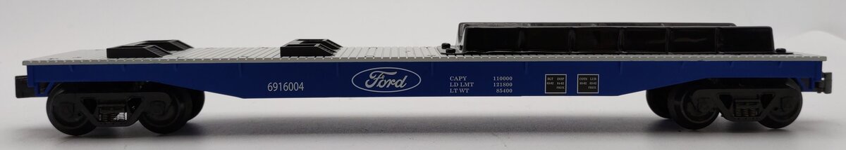 K-Line K691-6004 O Ford Flatcar w/Pickup & Coil Load & DC Ford Pickup #6916004 LN/Box