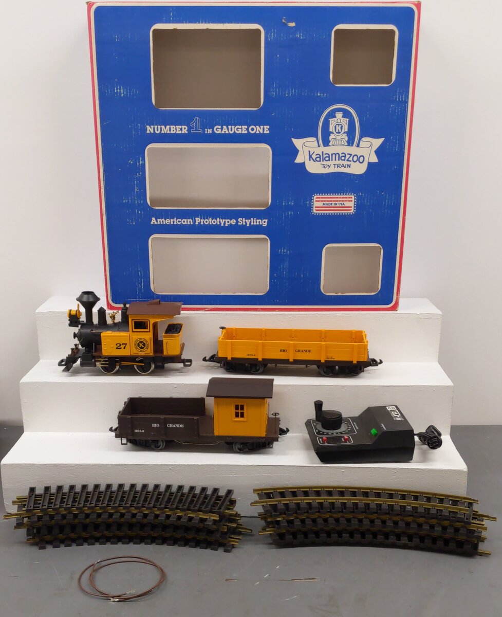 Kalamazoo 27 Rio Grande G Gauge Steam Train Set EX/Box