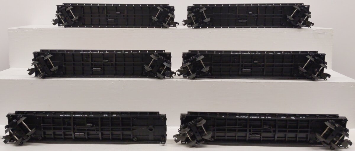 MTH 20-98119 O Gauge Hill Crest Lumber Co. Flat Car Set with Logs (Set of 6) EX/Box