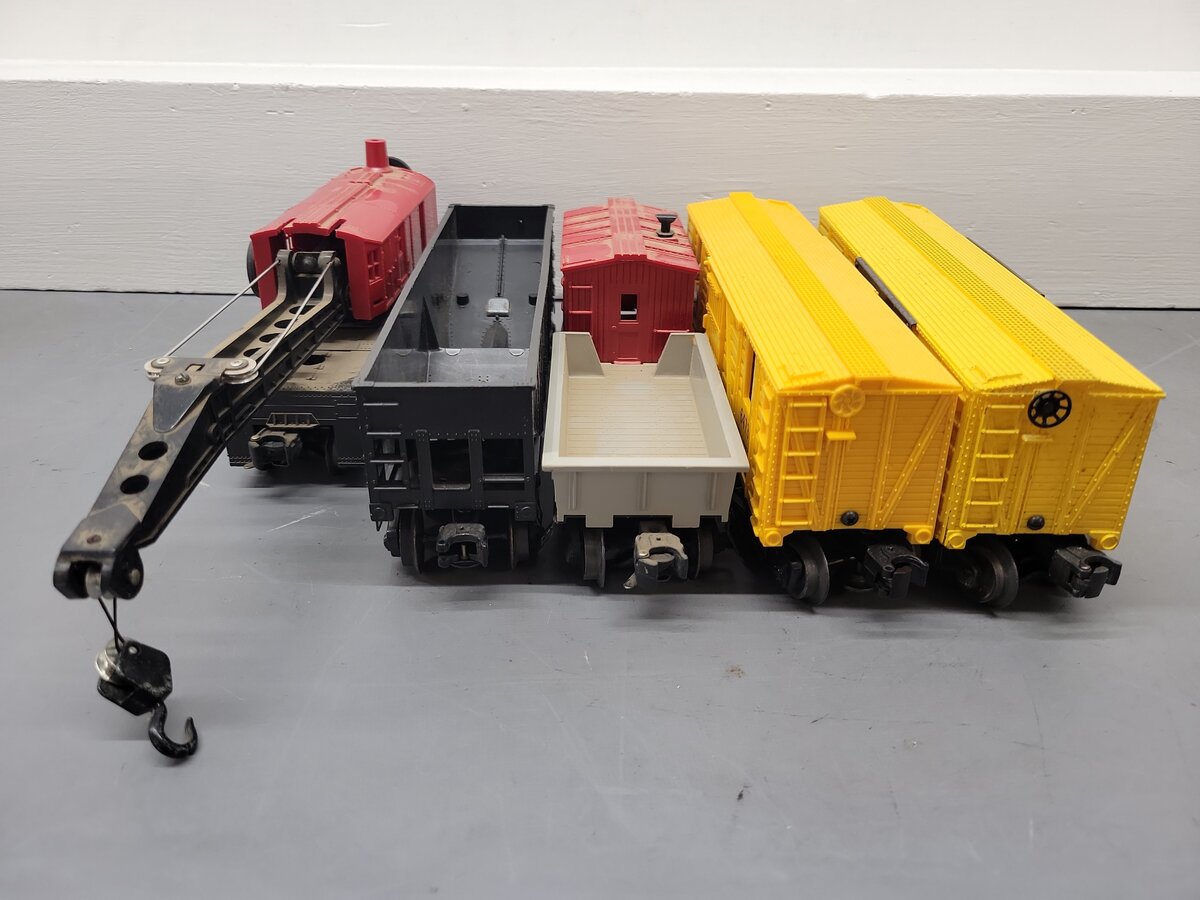 Lionel Vintage O Gauge Train Cars 25000, 6119, 6473, 6656 & 6560 [5] VG