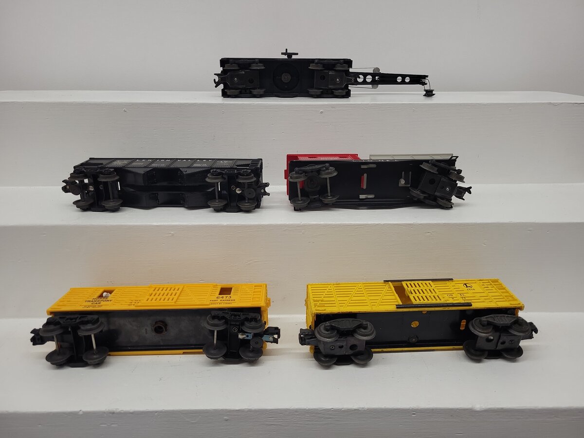 Lionel Vintage O Gauge Train Cars 25000, 6119, 6473, 6656 & 6560 [5] VG