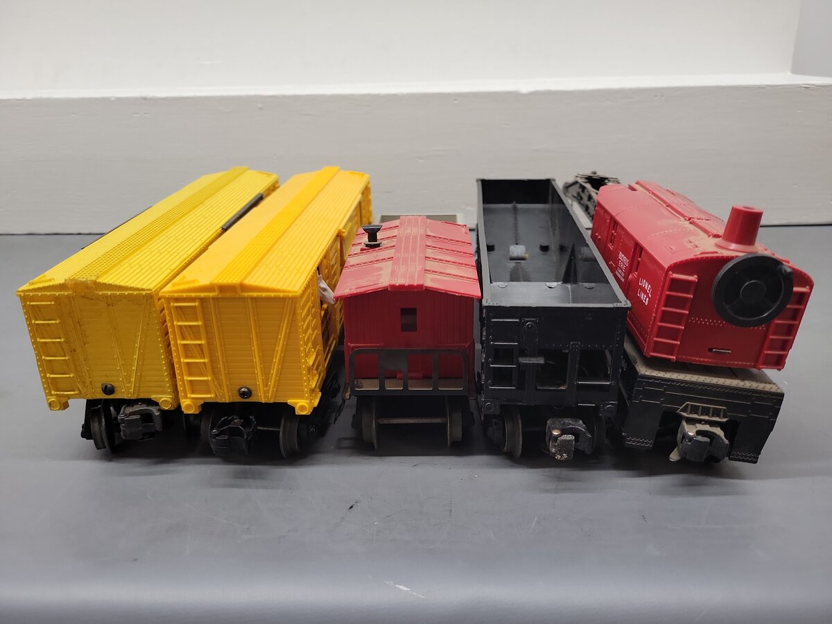 Lionel Vintage O Gauge Train Cars 25000, 6119, 6473, 6656 & 6560 [5] VG