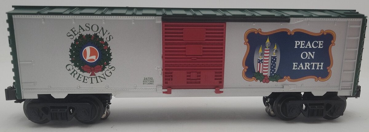 Lionel 6-26790 O Gauge Lighted Christmas Boxcar EX/Box
