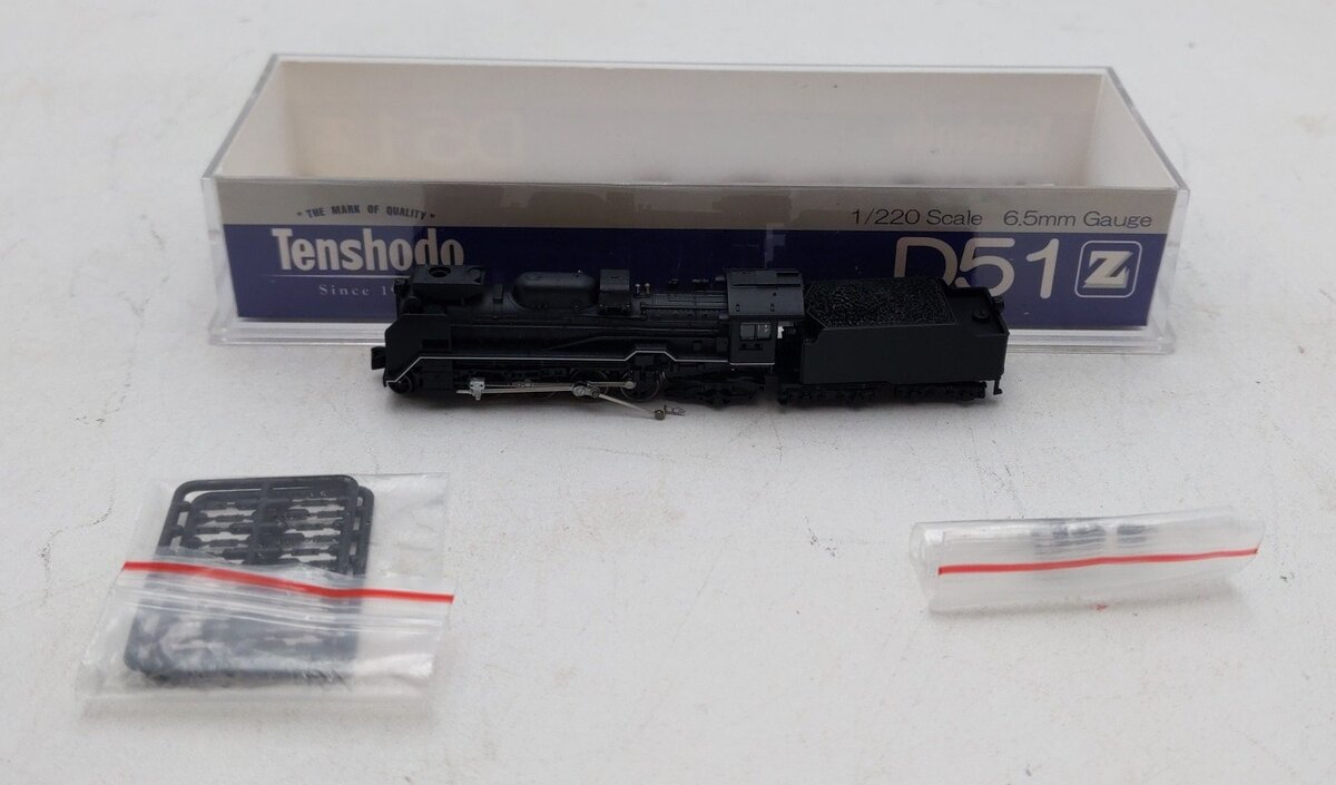 Tenshodo 81106 Z Scale D51 Mikado Steam Locomotive & Tender EX/Box