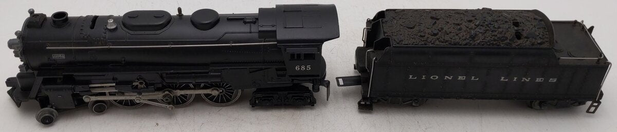 Lionel 685 Vintage O Lionel Lines 4-6-4 Diecast Steam Locomotive w/2224 Tender VG