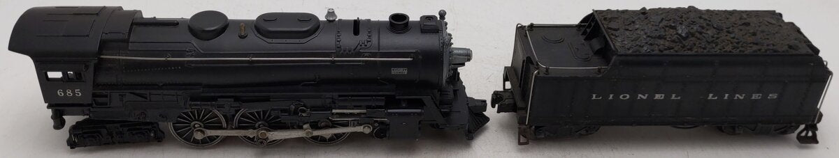 Lionel 685 Vintage O Lionel Lines 4-6-4 Diecast Steam Locomotive w/2224 Tender VG