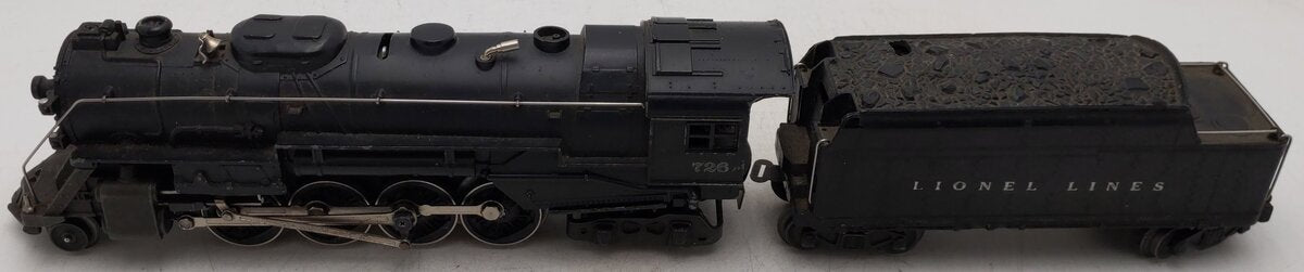 Lionel 726 Vintage O Berkshire 2-8-4 Steam Locomotive & 2020W Tender VG