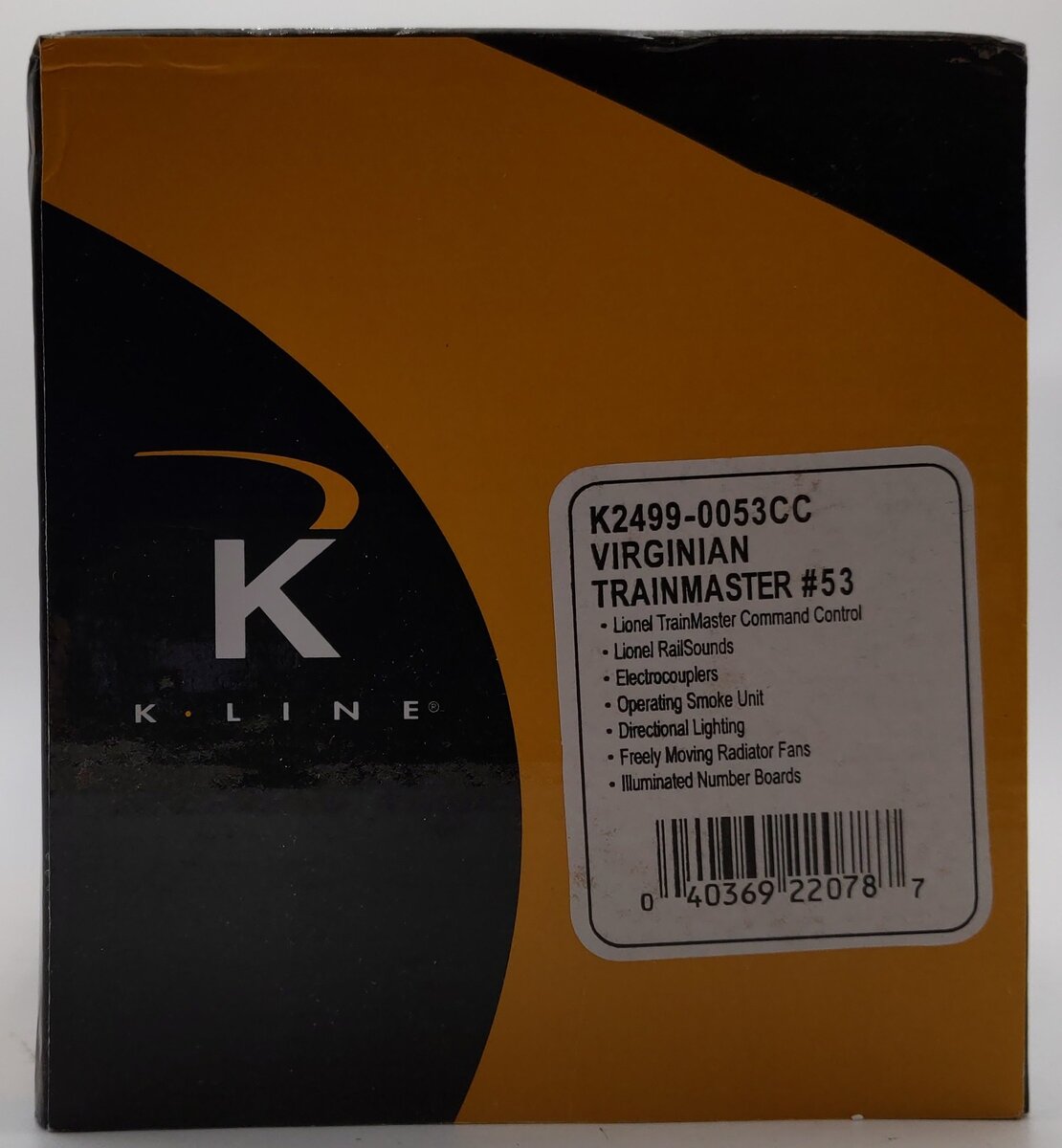 K-Line K2499-0053CC O Gauge Virginian Trainmaster Diesel Locomotive #53 EX/Box