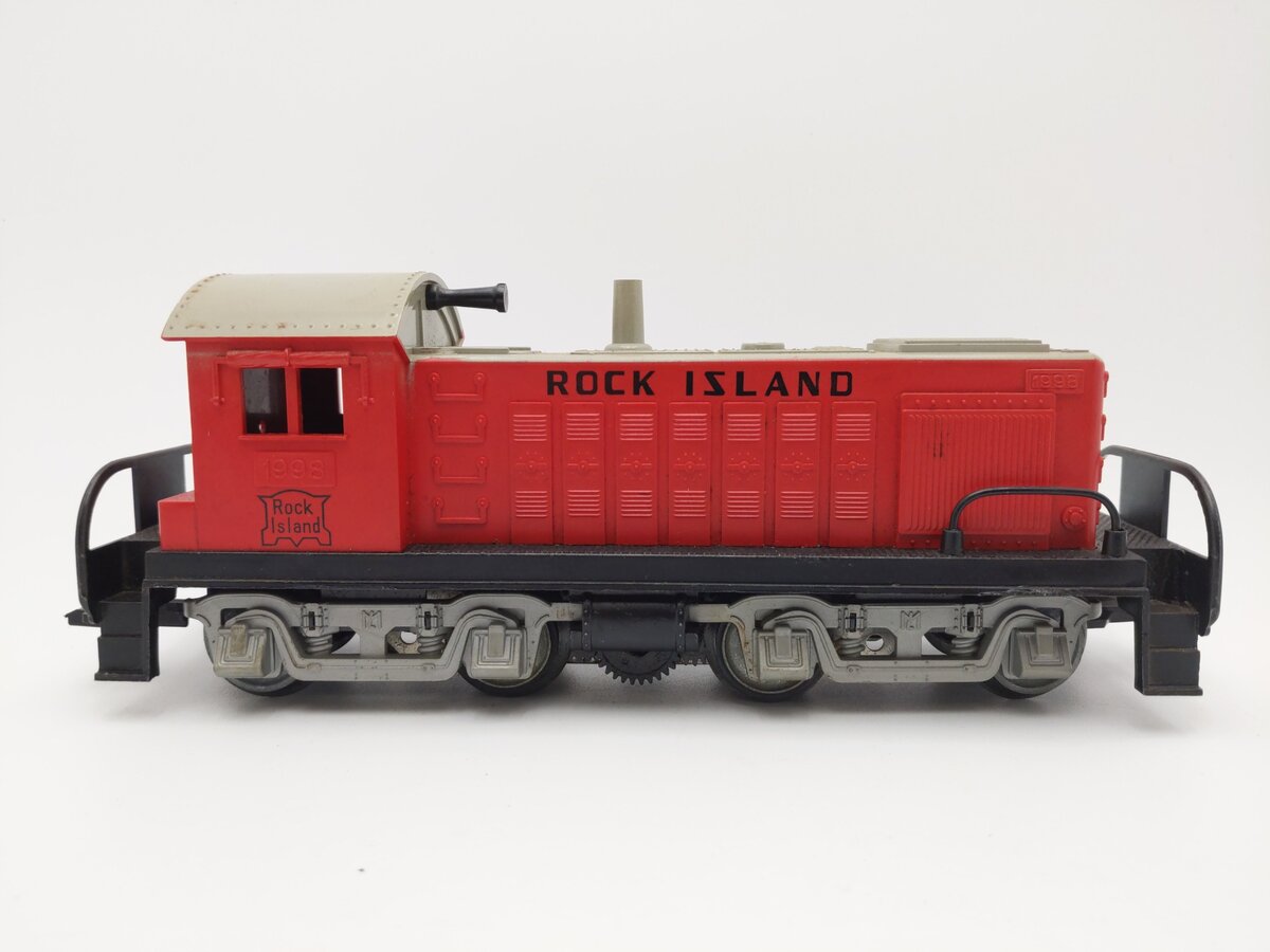 Marx 1998 Vintage O Rock Island Alco S-3 Powered Diesel Switcher VG