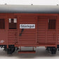 LGB 31190 G Scale DB Illuminated Boxcar with Taillights- Metal Wheels LN