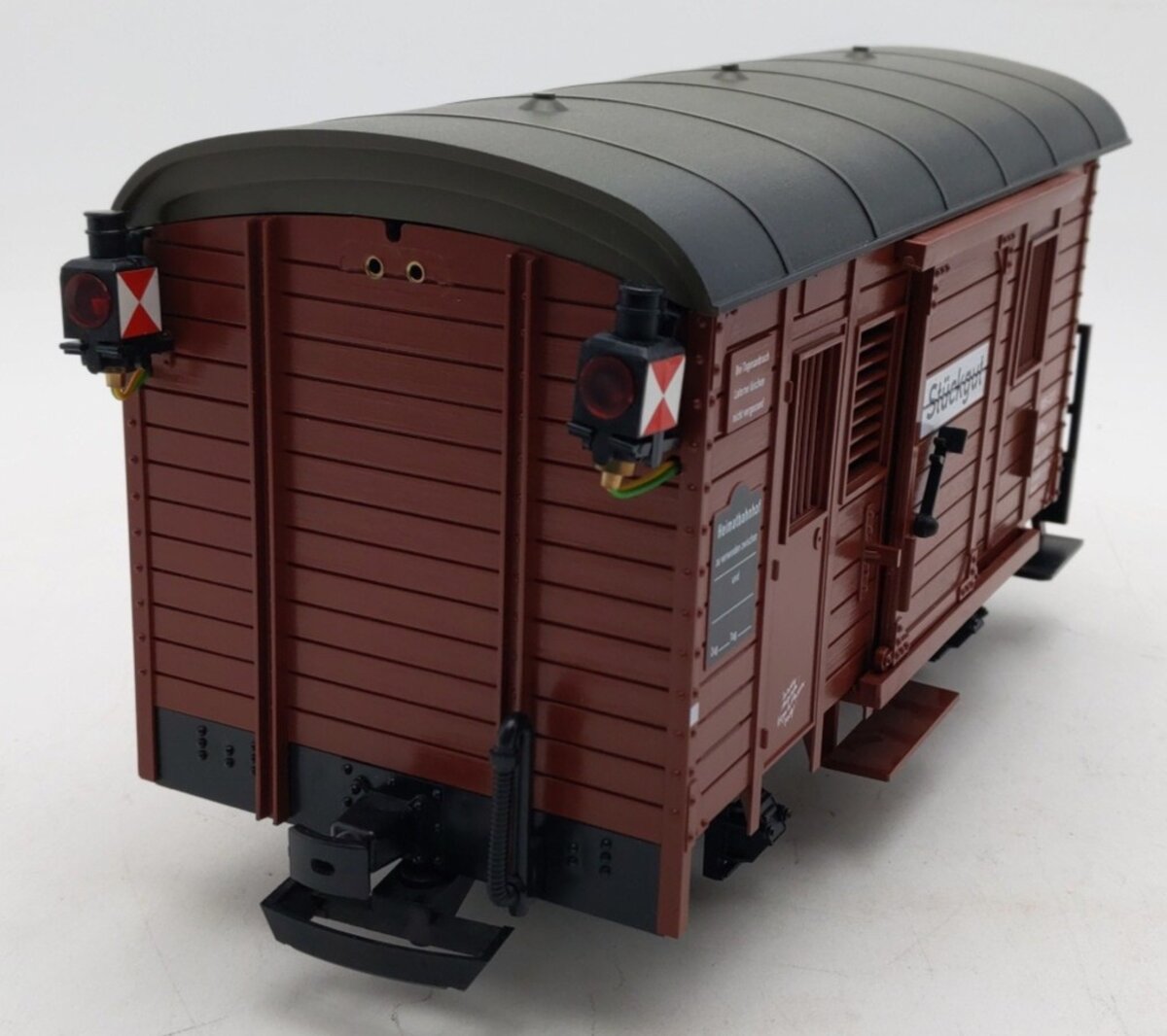 LGB 31190 G Scale DB Illuminated Boxcar with Taillights- Metal Wheels LN