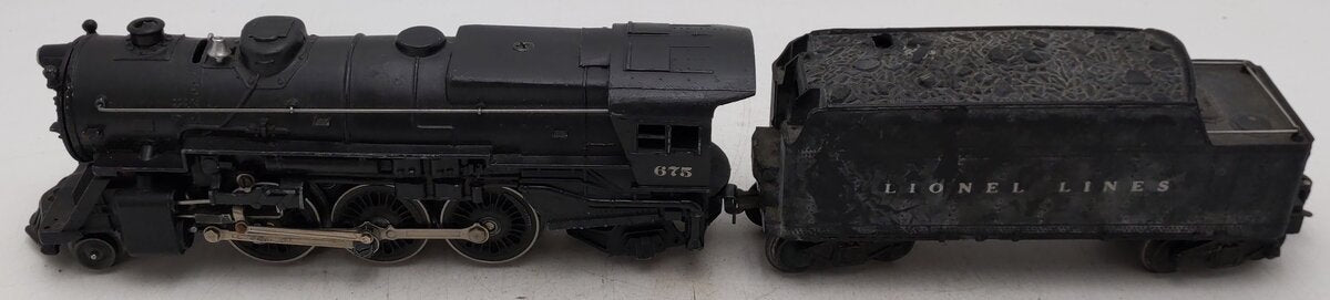 Lionel 675 Vintage O 2-6-4 K4 Pacific Diecast Steam Locomotive w 6466WX Tender VG