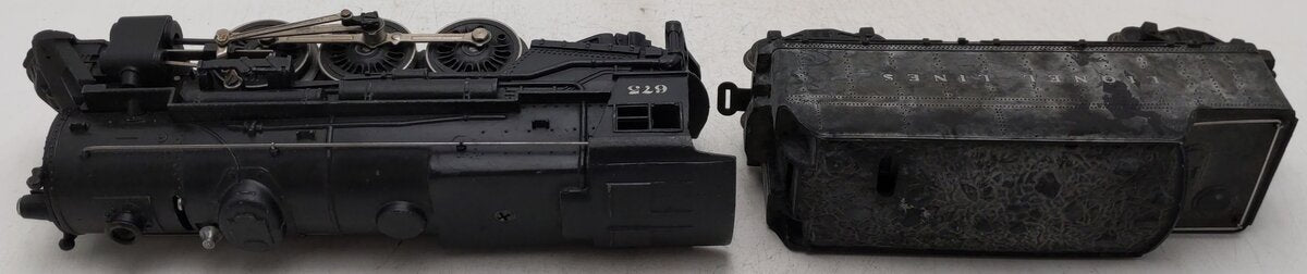 Lionel 675 Vintage O 2-6-4 K4 Pacific Diecast Steam Locomotive w 6466WX Tender VG