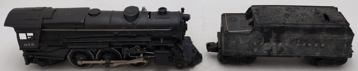 Lionel 675 Vintage O 2-6-4 K4 Pacific Diecast Steam Locomotive w 6466WX Tender VG