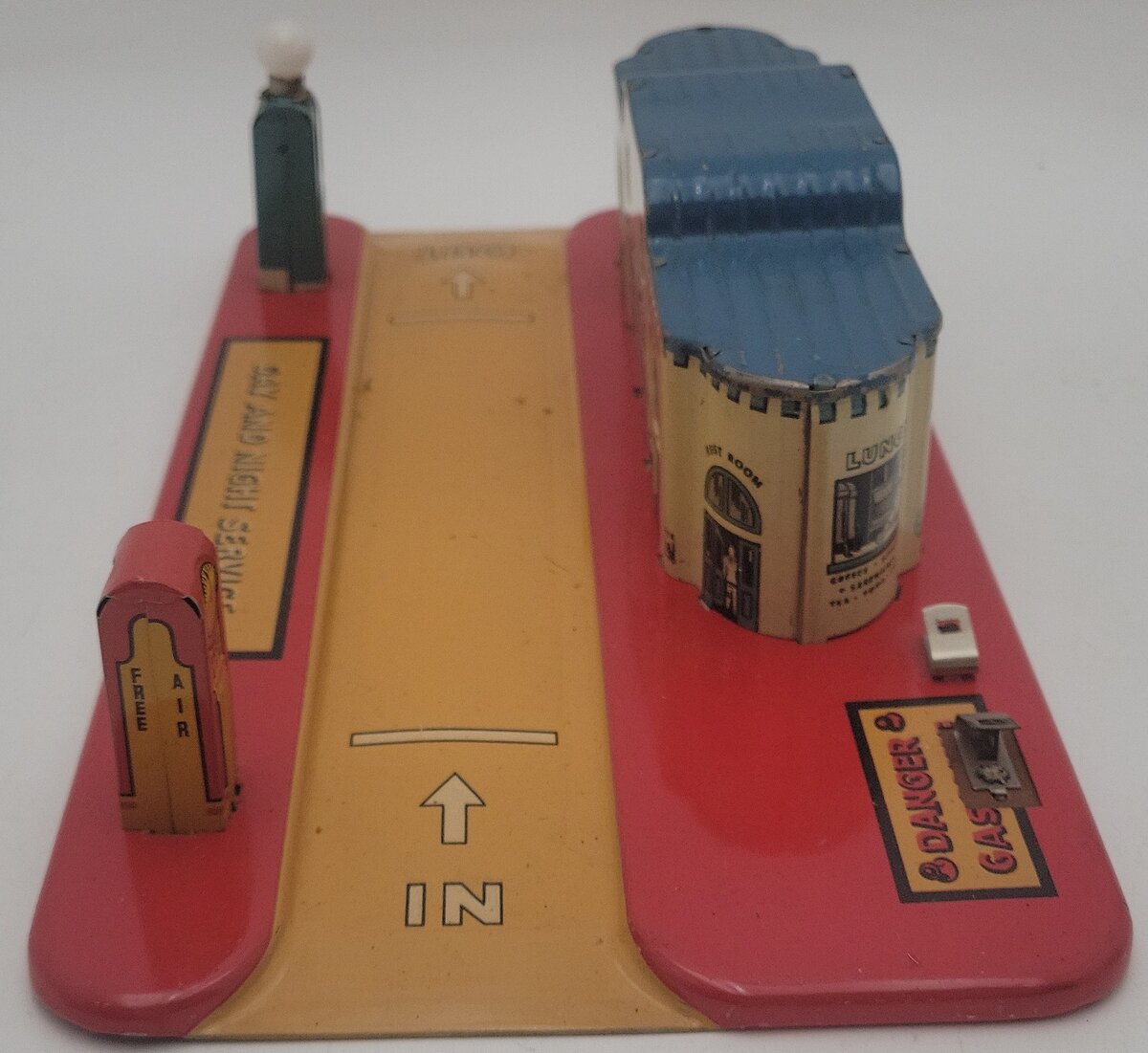 Marx Vintage Blue Bird Garage & Car Wash Service Station VG