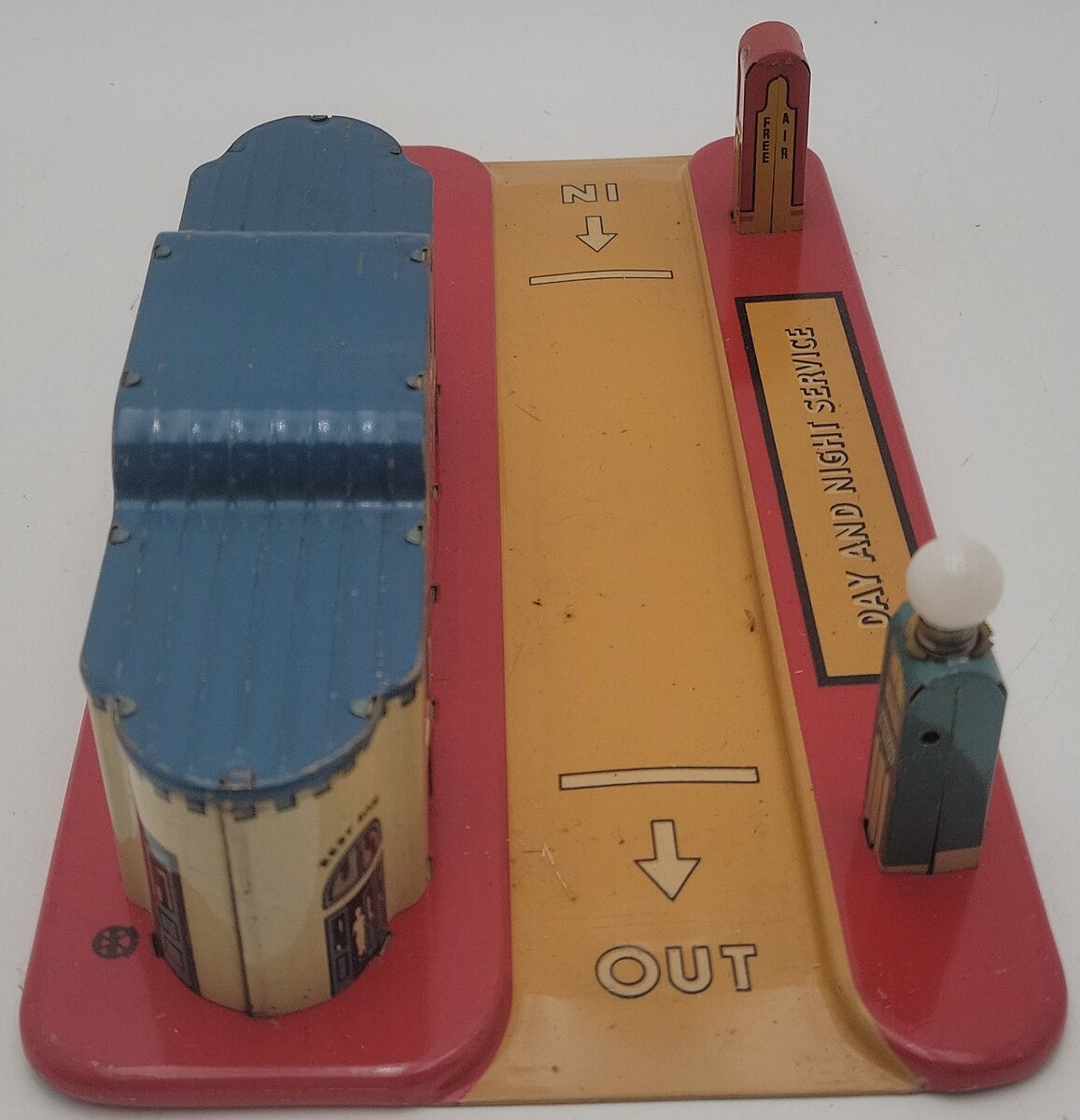 Marx Vintage Blue Bird Garage & Car Wash Service Station VG