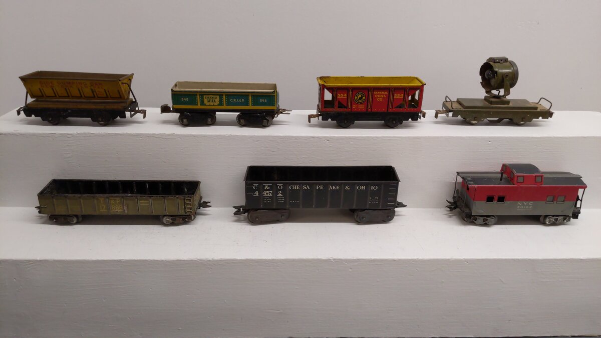 Marx Vintage O Train Cars- 500 Searchlight,554,567, 548, 20102, 17899, 44572 [7]