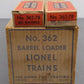 Lionel 362 Vintage O Operating Barrel Loader Ramp VG/Box
