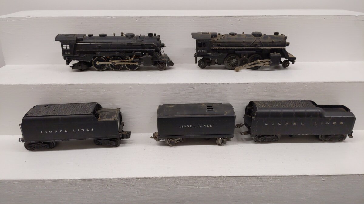 Lionel Vintage O Gauge 1666, 1689T, 1684, 6020W, 2046W [5] VG