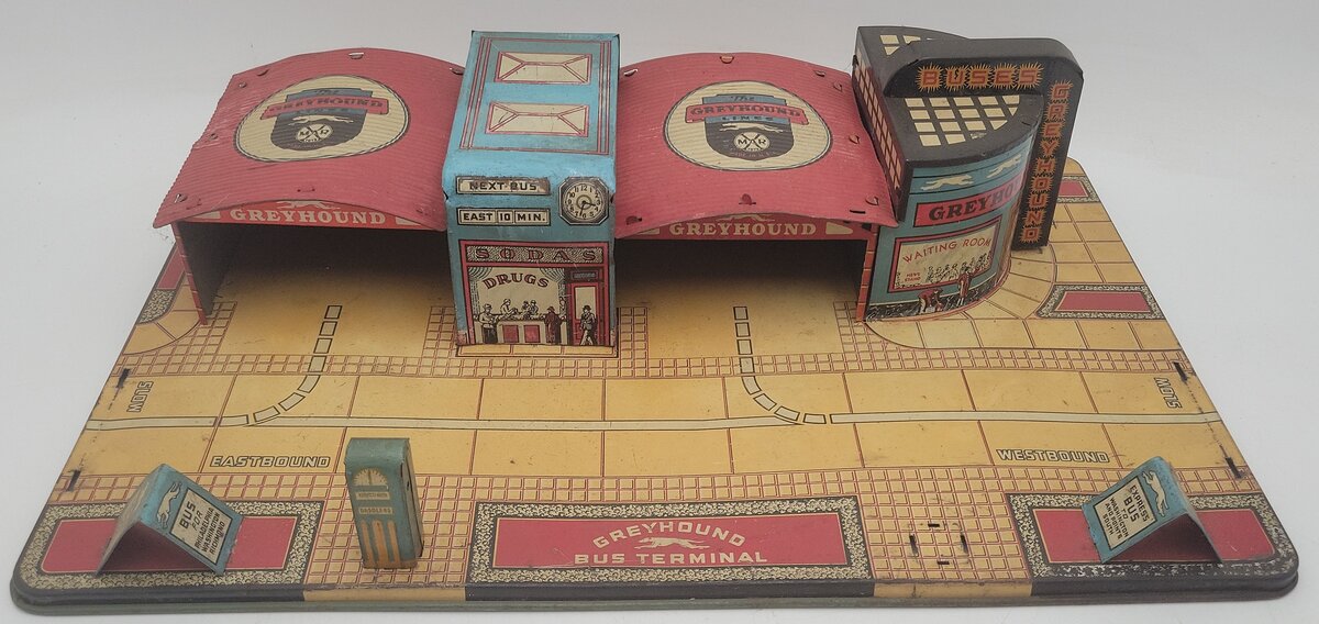 Marx Vintage Greyhound Bus Terminal