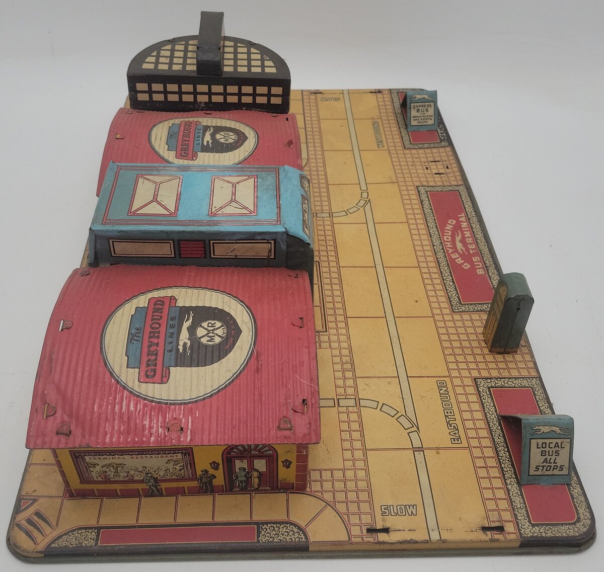 Marx Vintage Greyhound Bus Terminal