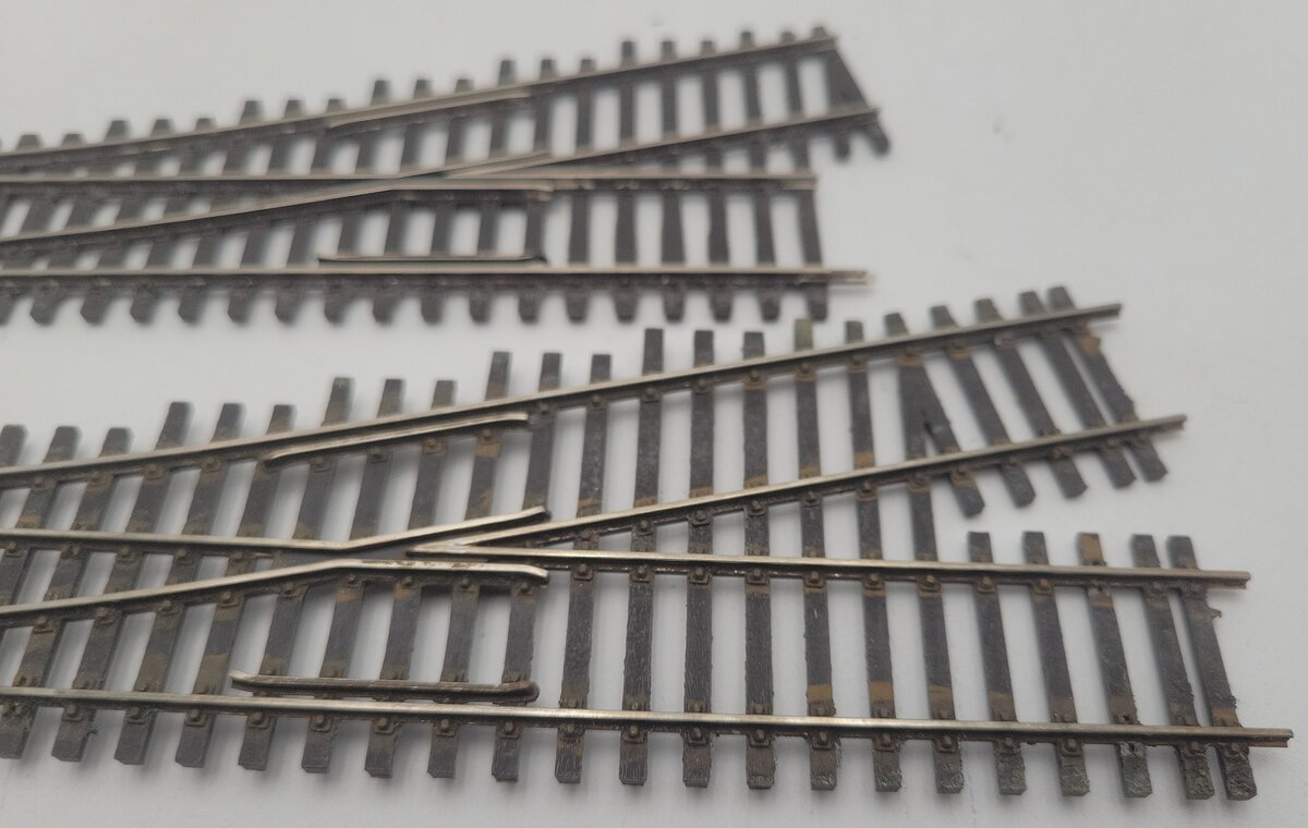 Shinohara Track HO Scale Left Hand Turnout Switches [11] VG