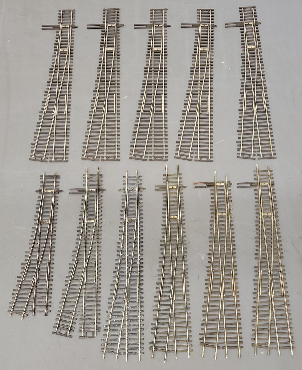 Shinohara Track HO Scale Right Hand Turnout Switches [11] VG