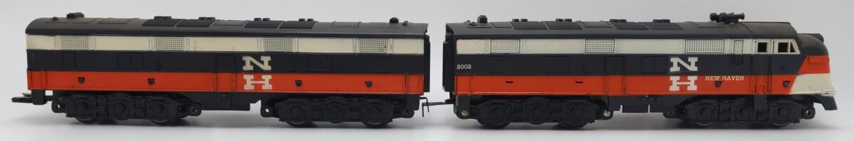 Marx 2002 Vintage O Gauge New Haven AB Diesel Locomotive Set VG