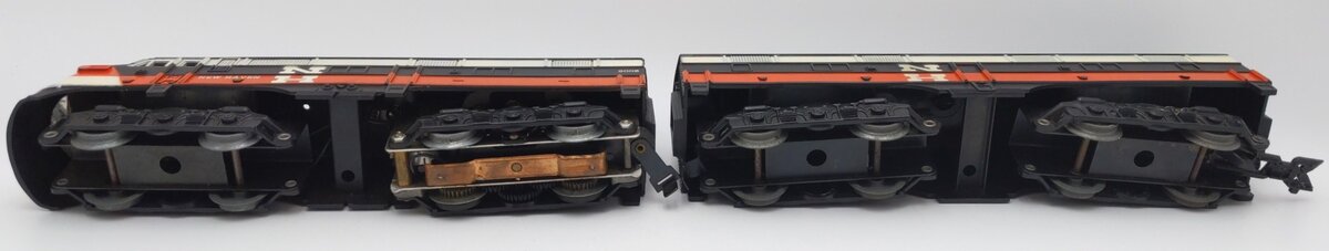 Marx 2002 Vintage O Gauge New Haven AB Diesel Locomotive Set VG