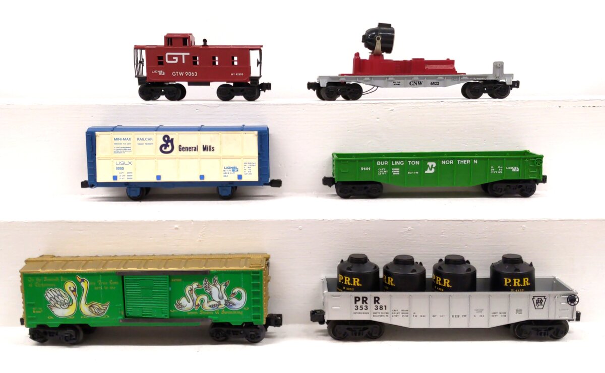 Lionel O Gauge Assorted Freight Cars [6] EX