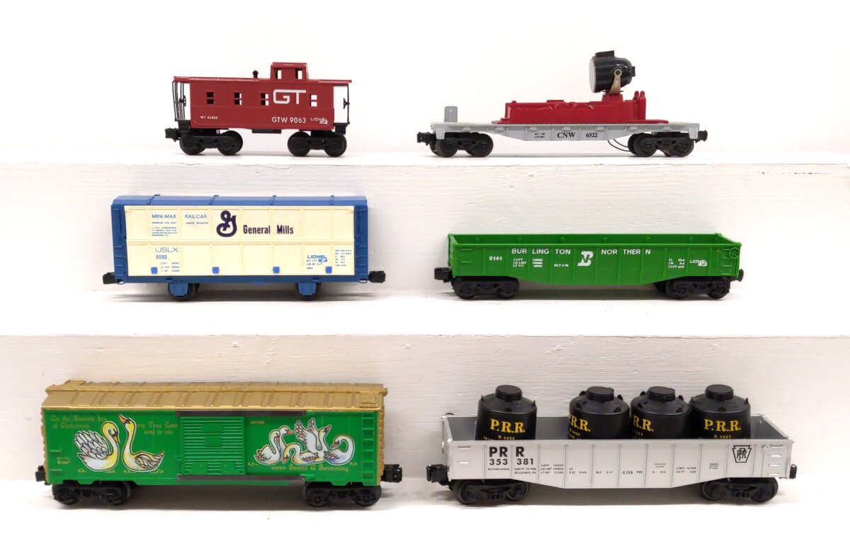 Lionel O Gauge Assorted Freight Cars [6] EX