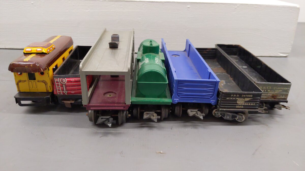 Marx Vintage O Train Cars 3824, 2532, 91257, 51100, 254000, 51170, 347000 [7] VG
