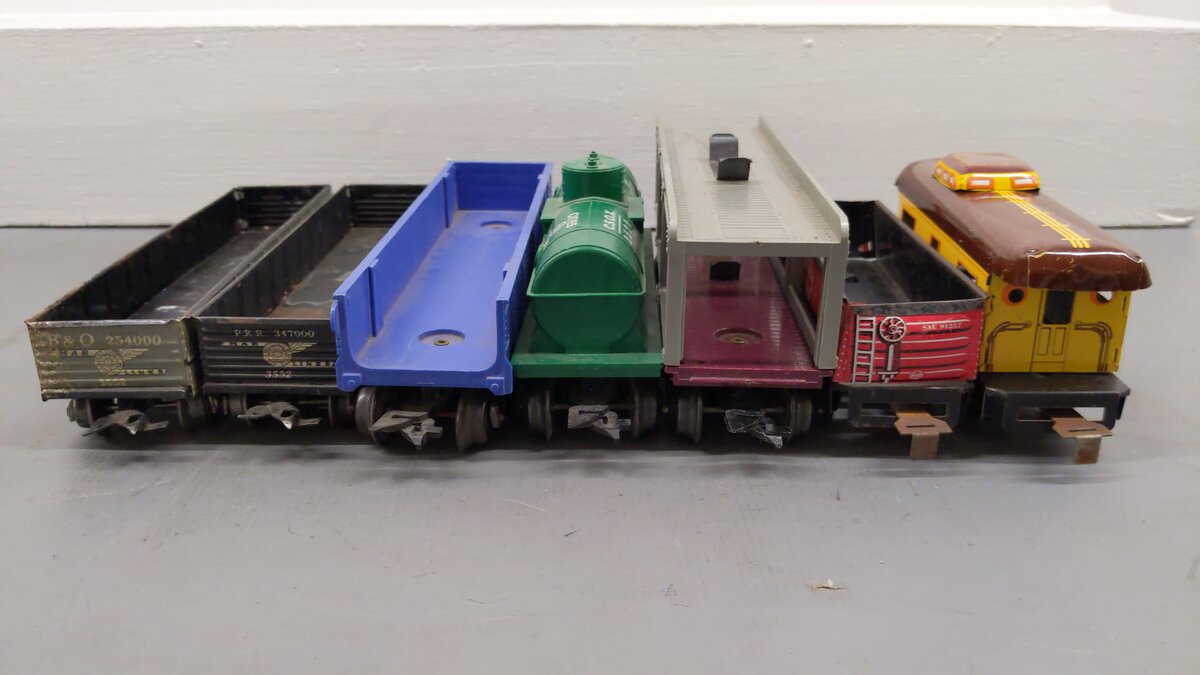 Marx Vintage O Train Cars 3824, 2532, 91257, 51100, 254000, 51170, 347000 [7] VG