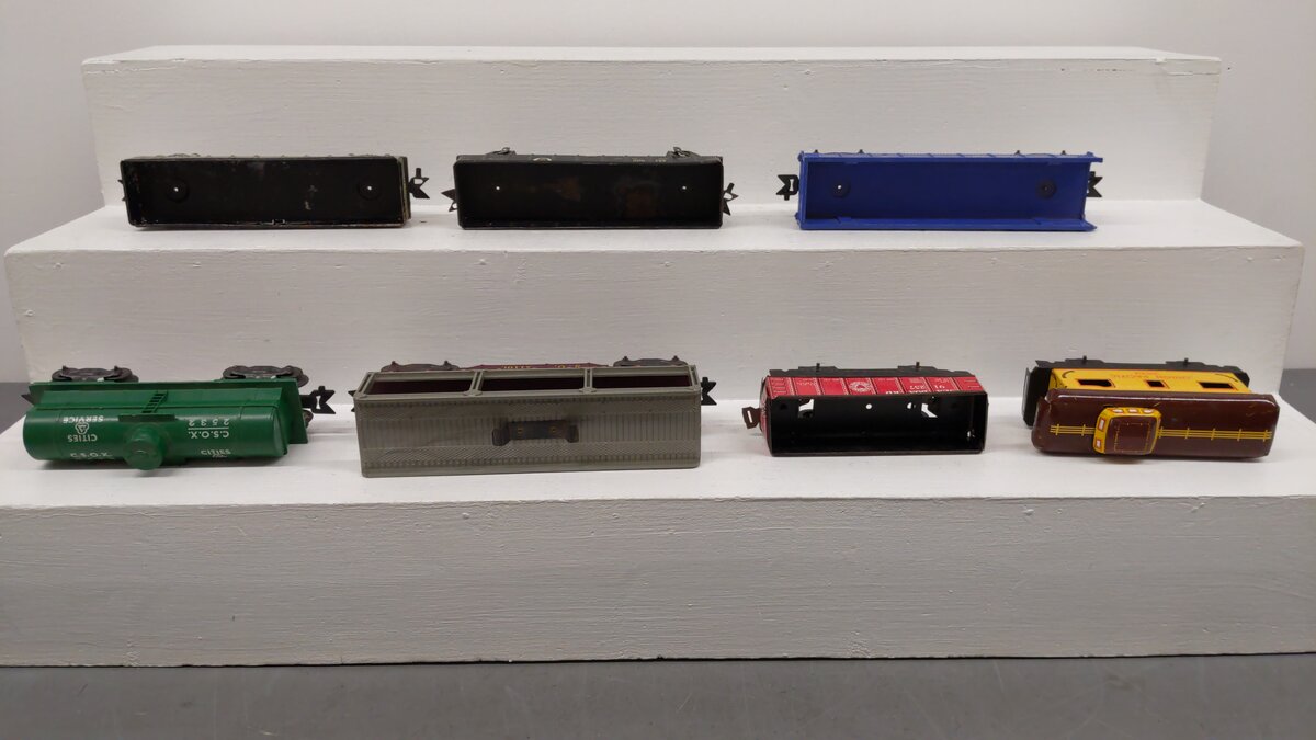Marx Vintage O Train Cars 3824, 2532, 91257, 51100, 254000, 51170, 347000 [7] VG