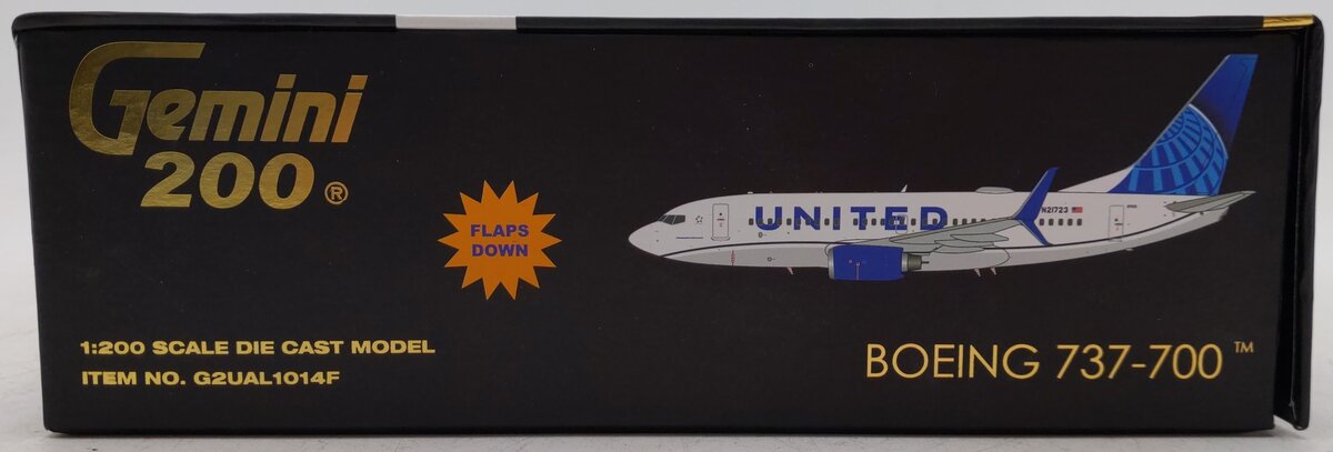 Gemini 200 1:200 Scale Die Cast Boeing 737-700 United Model Airplane EX/Box