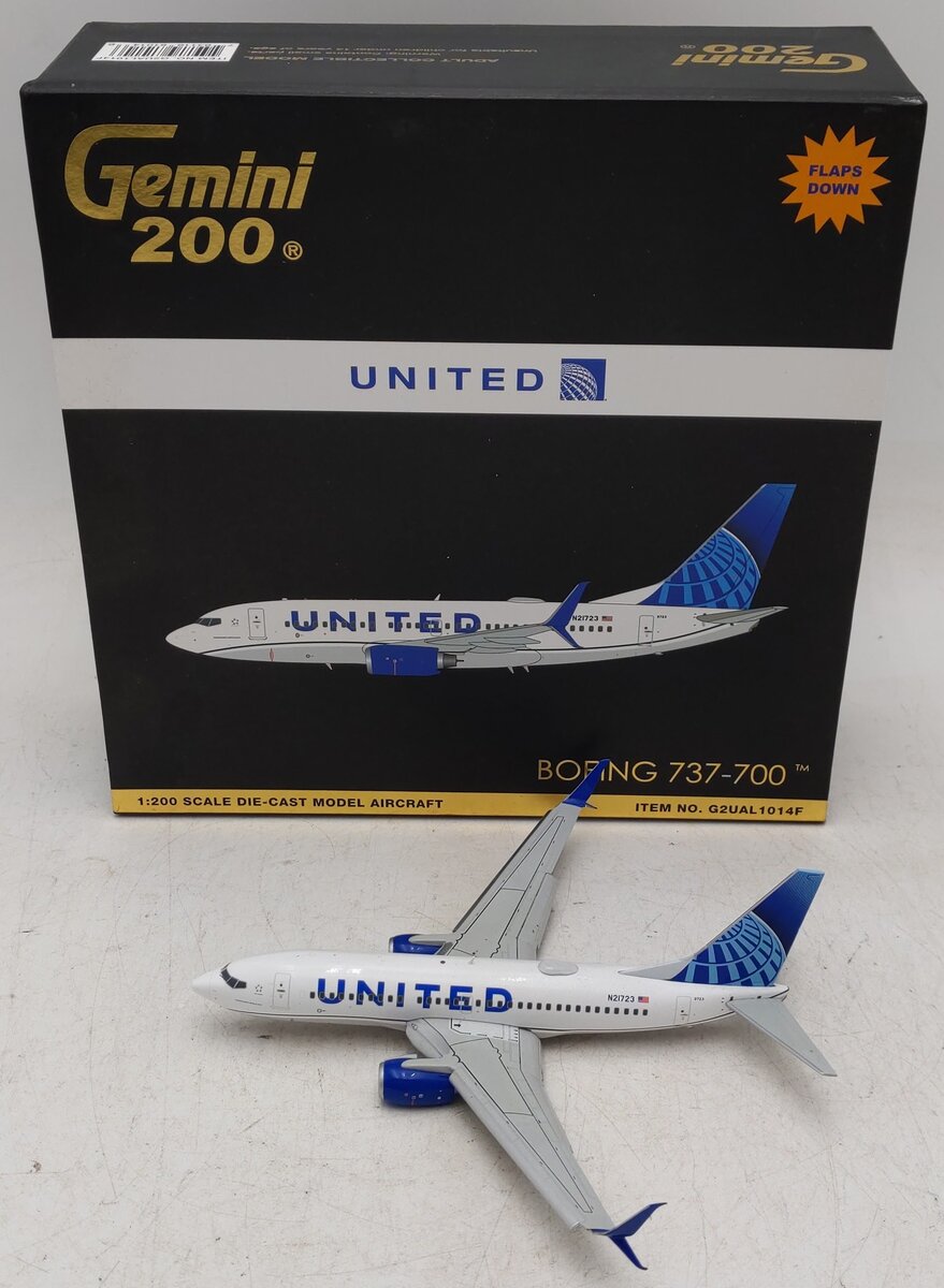 Gemini 200 1:200 Scale Die Cast Boeing 737-700 United Model Airplane EX/Box