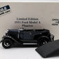 Danbury Mint 1:24 Diecast 1931 Ford Model A Phaeton LN/Box