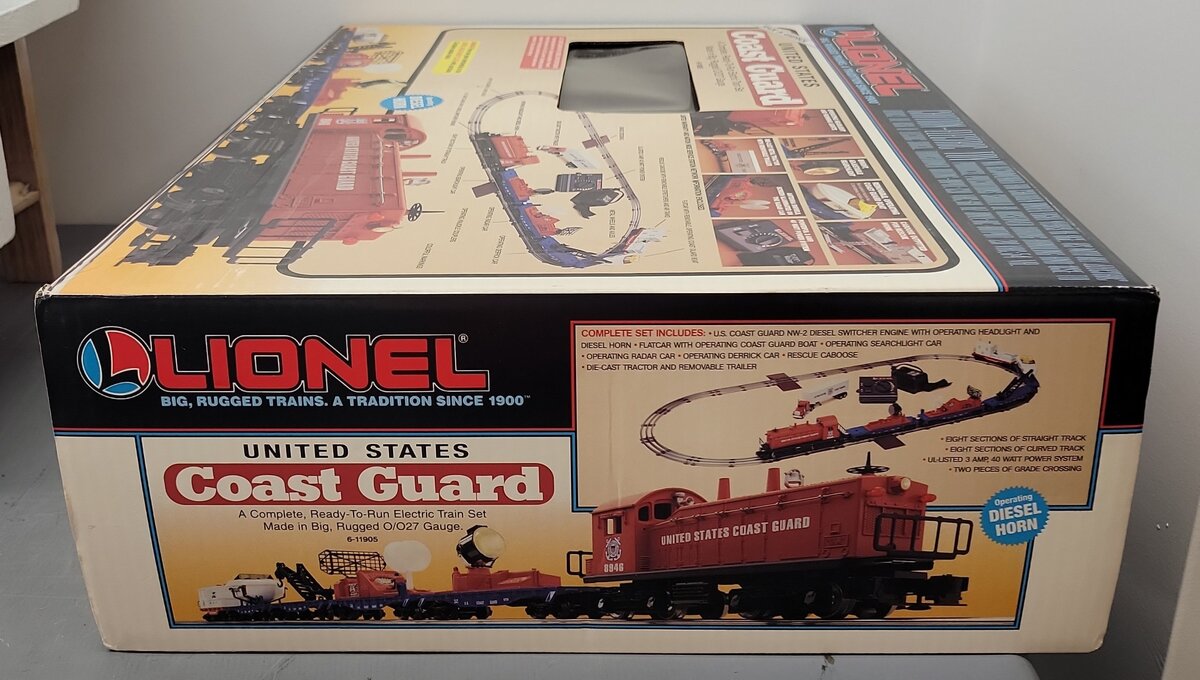 Lionel 6-11905 O Gauge U.S. Coast Guard Diesel Train Set EX/Box