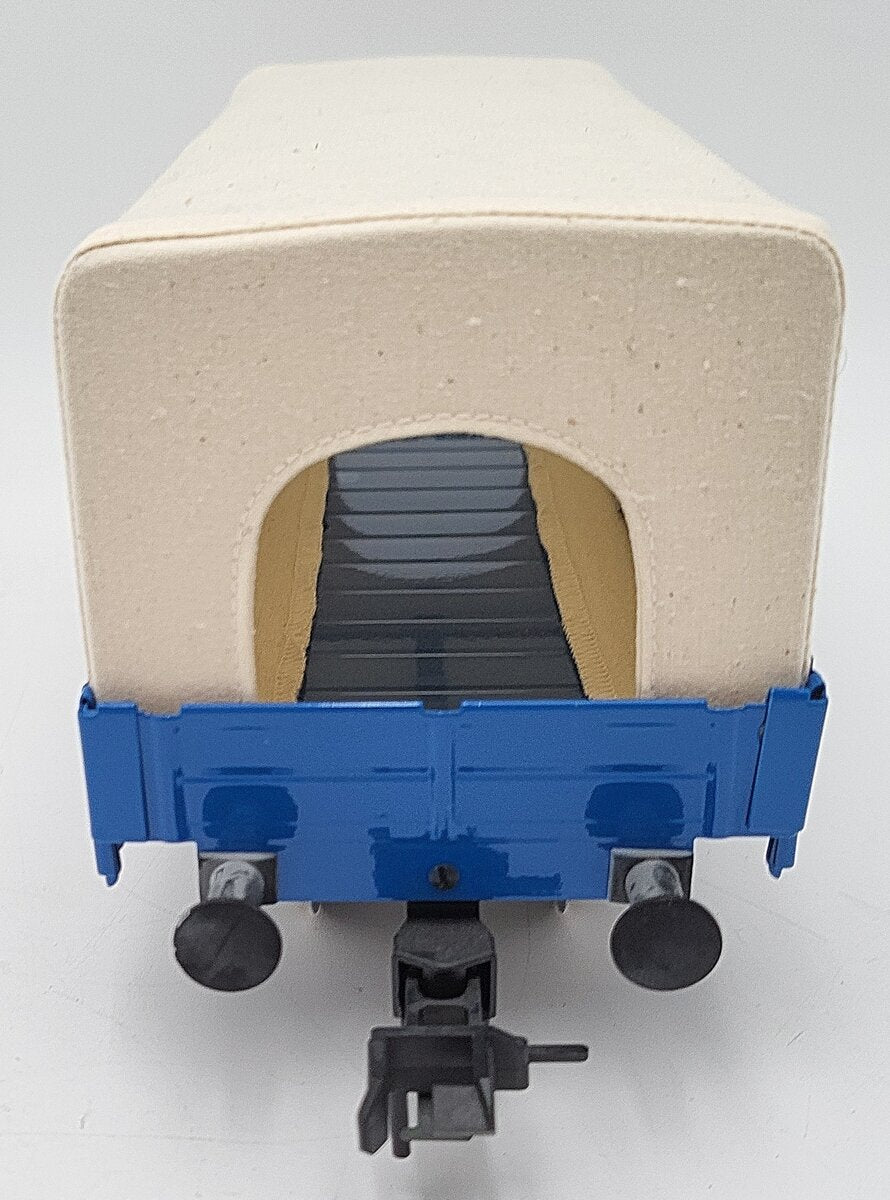 Marklin 54756 G Scale Fuller Warren Low side Gondola W/ Tarp Cover #21456 EX