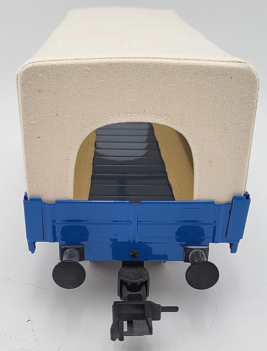 Marklin 54756 G Scale Fuller Warren Low side Gondola W/ Tarp Cover #21456 EX