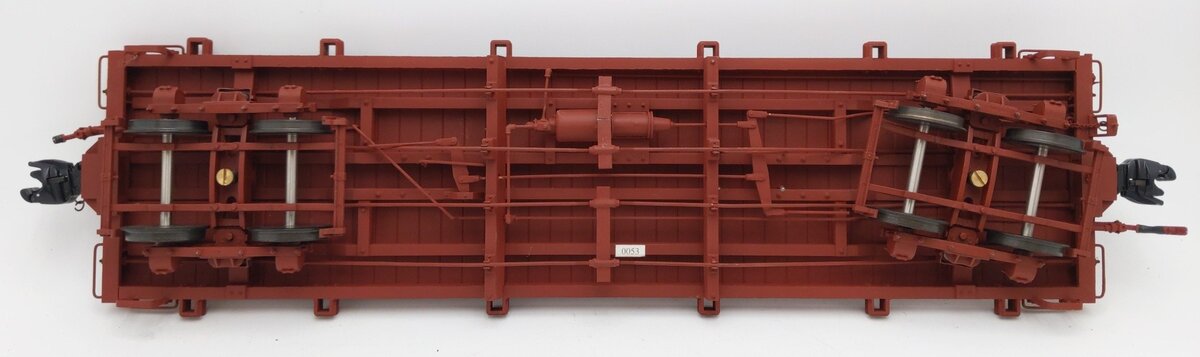 AMS AM31-321 1:20.3 Scale D&RGW Flatcar #6055 (Metal Wheels) EX