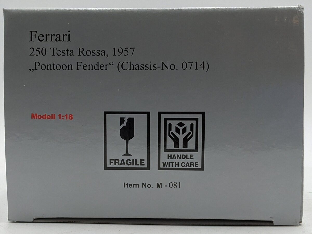 CMC 081 1:18 Scale Diecast Red Ferrari 250 Testa Rossa 1957 Pontoon Fender NIB