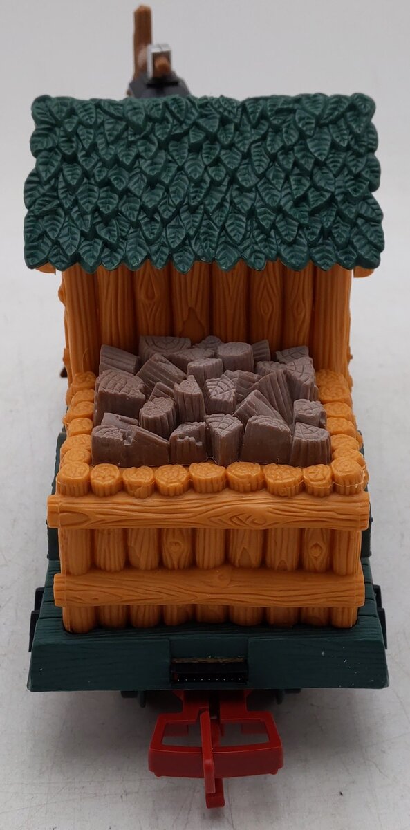 New Bright 384-4 G Scale Christmas Log Mill Car EX/Box